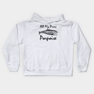 All My Puns are On Porpoise Kids Hoodie